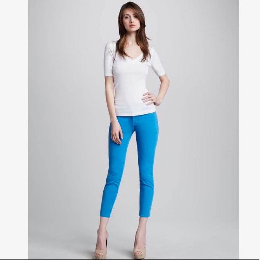 J Brand Blue Bonnet Capri Jeans